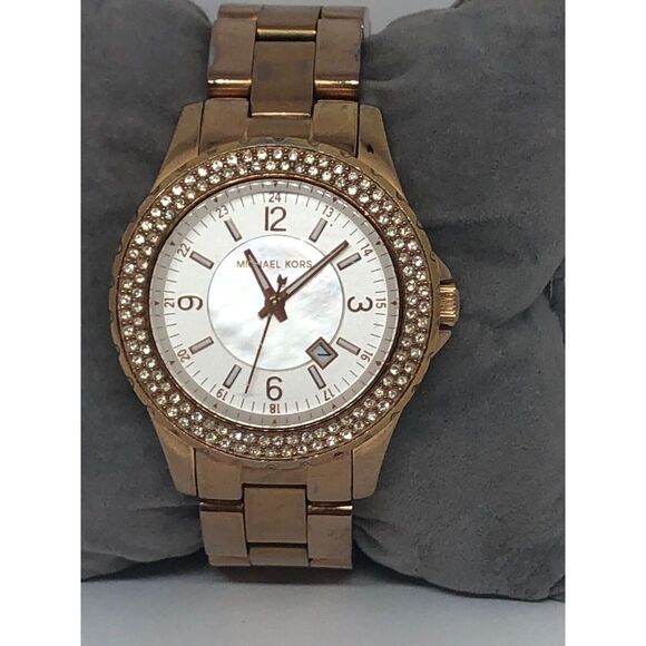 Michael Kors MK5403 Women's Stainless Steel Analog White Dial Quartz Watch LB171 - Picture 2 of 9